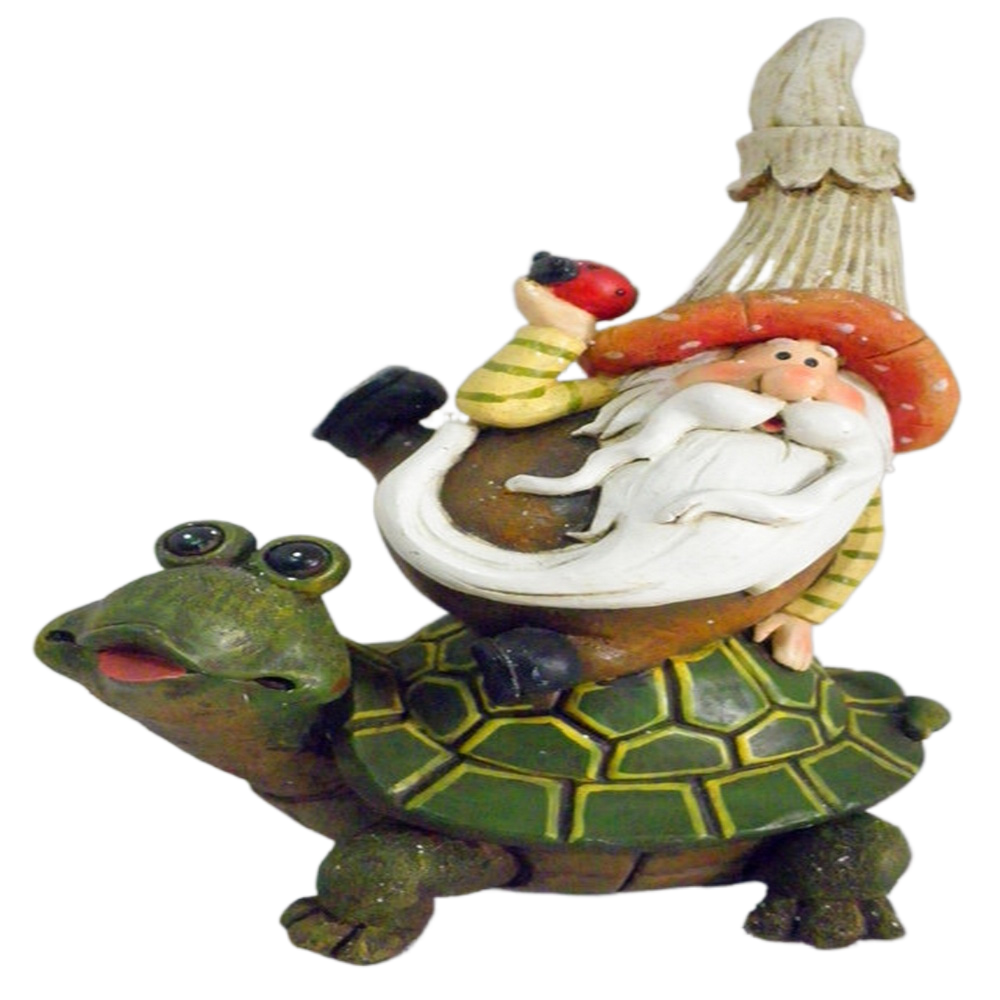 Best Selling Resin Garden Statue Dwarf Ornaments Resin Craft Gnome with Mushroom for Outdoor Or House Decoration