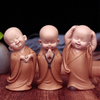 Small Monk Figurines Religion Resin Crafts Desk Miniatures Decoration Ornaments Accessories Home Decor Monk Home Decoration