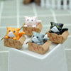 1PC Cute Mini Cat Ornament Garden Kitten Ornament Gift For Kids Children Baby Room Decoration Toy Miniature Figurines Home Decor