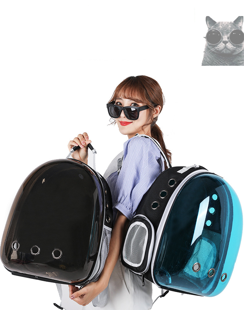 Customize Portable Cat Backpack Travel Carry Dog Transparent Bubble Bag Space Capsule Pet Carrier