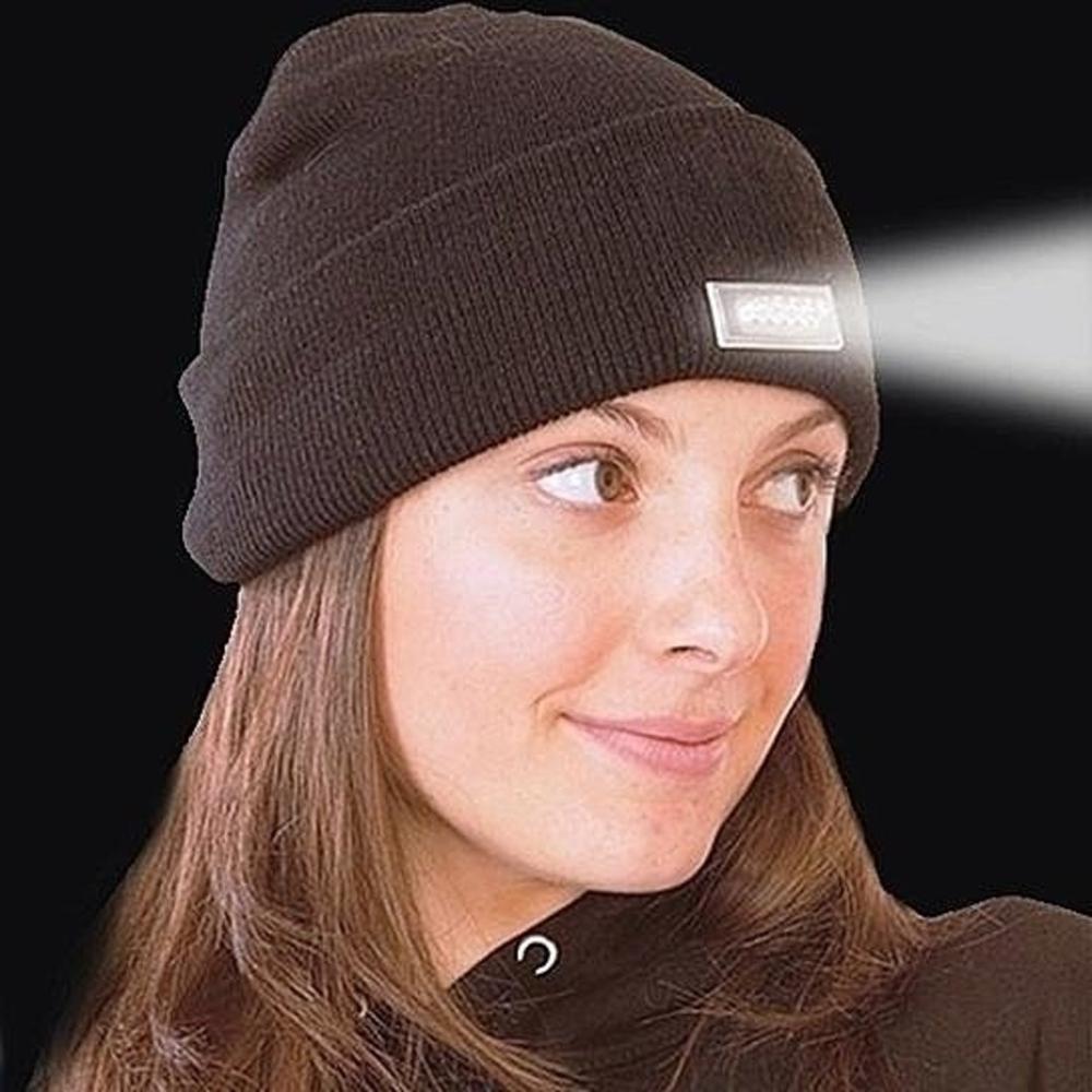 Rechargeable Headlamp Cap Led Running Beanie Winter Knitted Hat Night Flashlight LED Beanies