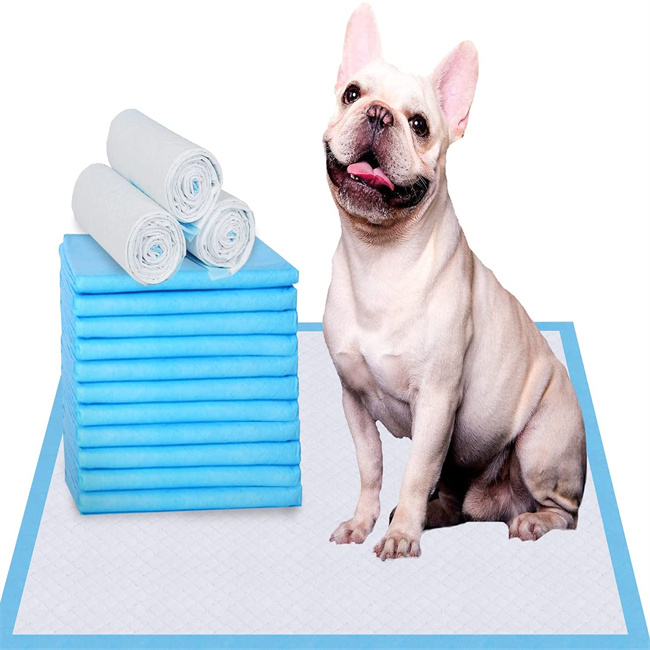 Pet Urine Mats Disposable Blue Waterproof Pet Changing Pad Dog And Puppy Pads Leak-proof 5-layer Pee Pads
