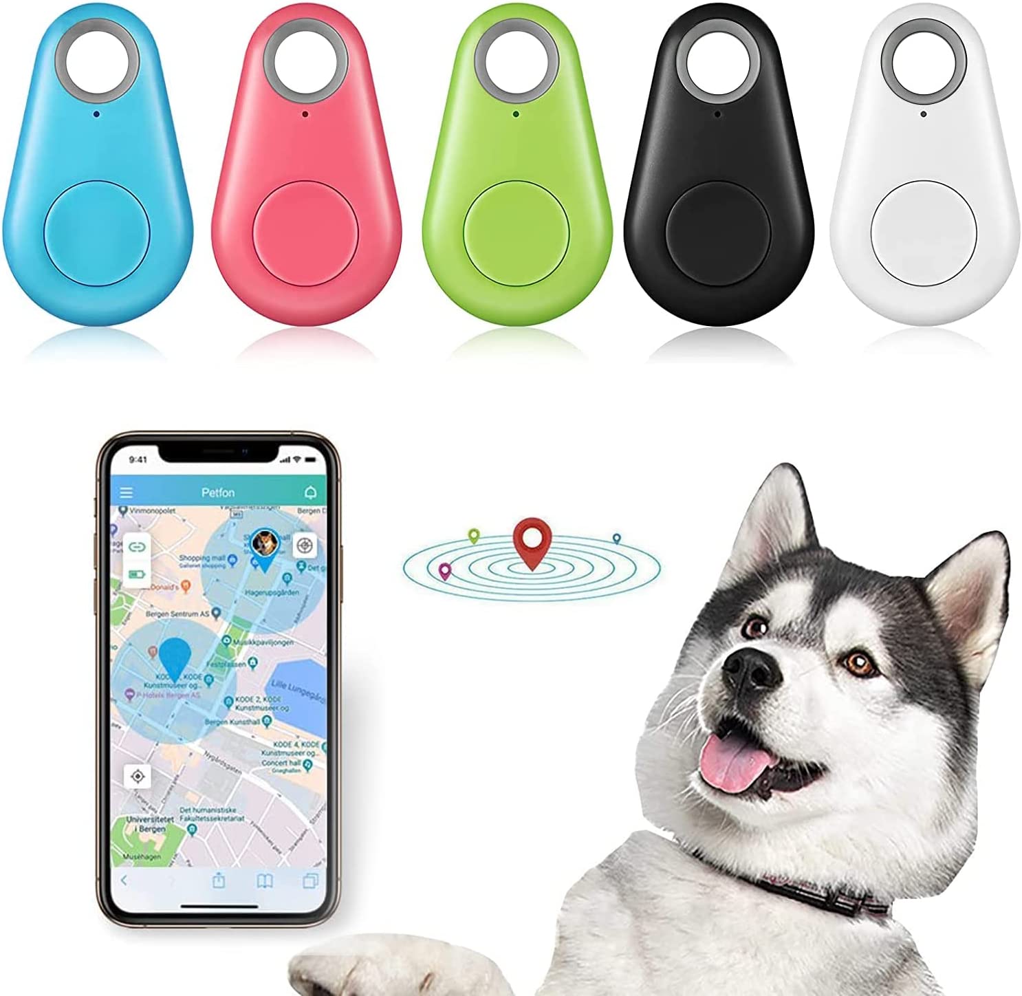 Dog GPS Tracking Device Waterproof GPS Location Smart Activity Tracker Unlimited Range GPS Pet Tracker for Cats