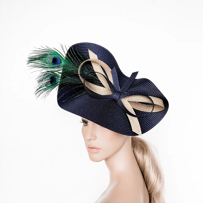 Church Hats Kentucky Derby Hats Party Fascinator Banquet Satin Cloth Sun Hats For Women Wedding