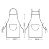 Korean Oilproof Waterproof Apron With Pockets Women Men Wiping Apron Kitchen Cooking Apron Home Unisex Cleaning Tool