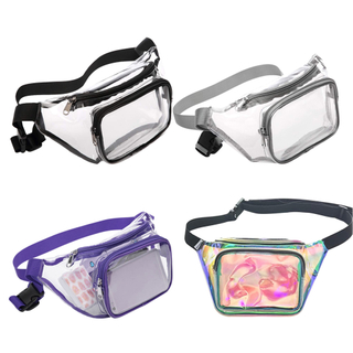 Stadium Approved Waist Packs for Women Men Waterproof Waist Bag Clear Purse Transparent Belt Bag for Concerts