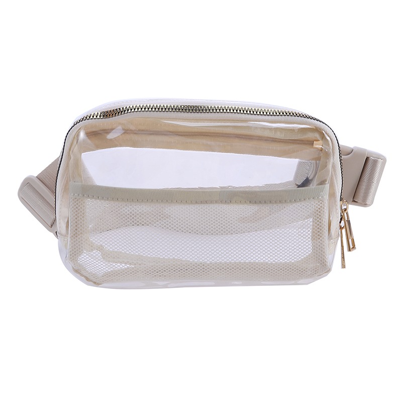 Clear Fanny Pack Belt Bag For Women Men Transparent Waist Pouch With Adjustable Strap Chest Bags For Workout Shopping Travel New