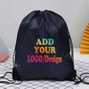 10/50/100/300/500 Pcs Custom Bag Printing Logo Schoolbag Promotional Gym Football Bag Drawstring Backpack Promotional Products