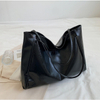 Vintage Red Womens Tote Bag Athletic Casual Fashion Large Capacity Leather Shoulder Bag Shopper Harajuku Simple Handbag Sac