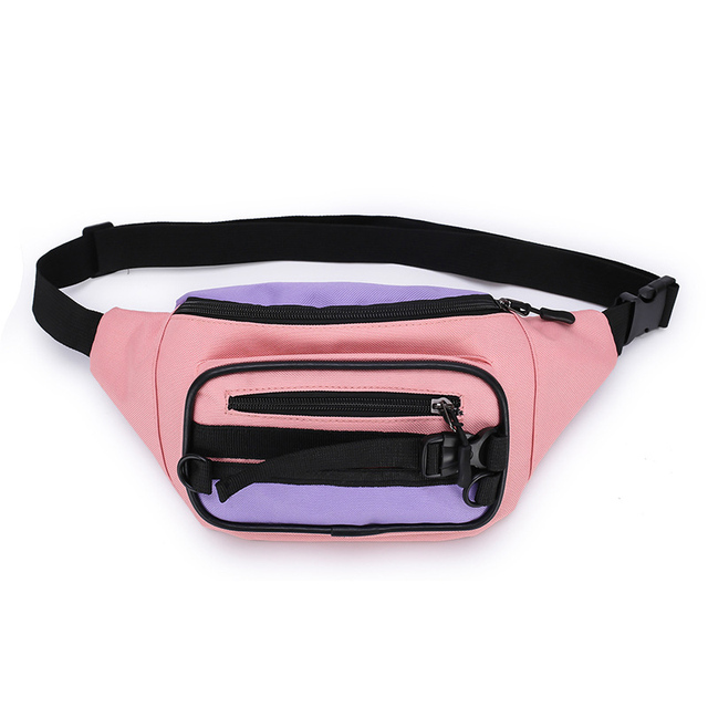 Waist Bag Women's Fanny Pack Waist Packs Leisure Canvas Bum Package Banana Messenger Bags New Zipper Hip Hop Bag Shoulder Pack