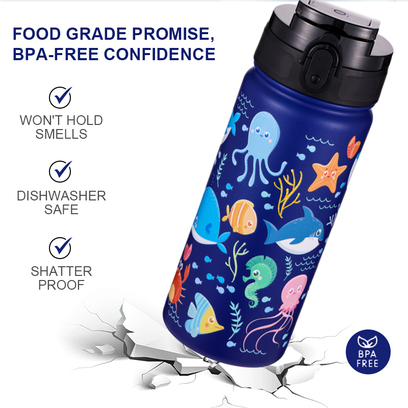 Kids Bottles Manufactured Drink Sport Insulated Double Wall Wide Mouth Stainless Steel Vacuum Flask Water Bottle