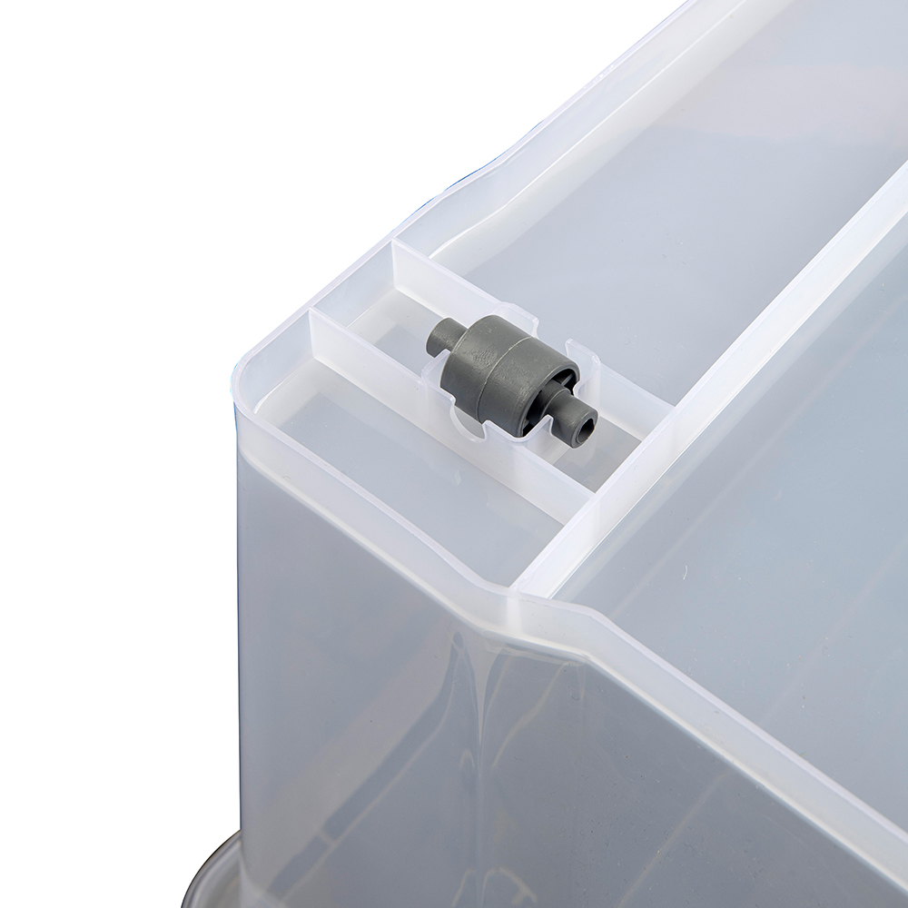 New Design 50L Clear Plastic Transparent Storage Box with Wheels