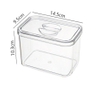 Choice-fun Kitchen Essentials High Quality Transparent Pet Stackable Food Kitchen Crisper Refrigerator Storage Fridge Organizer