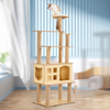 2024 Hot Selling Pet Furniture Products Tree for Pet Swing Sword Hemp Rope Weaving Villa Cat Capsule