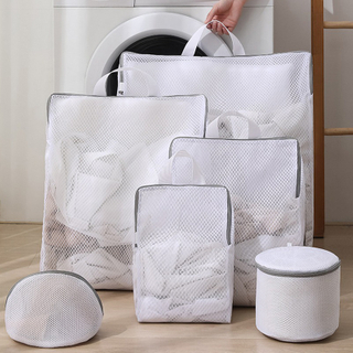 Upgraded Laundry Hand Bags Reusable Washing Machine Clothing Care Wash Bag Mesh Net Bra Socks Lingerie Underwear Laundry Storage