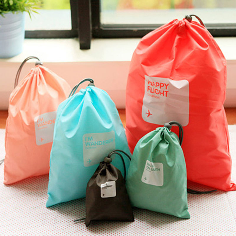 Hot 4 Pcs / Lot Waterproof Travel Storage Bags Travel Shoe Makeup Organizer Laundry Bag Underwear Cosmetics Sorting Package