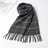  Winter Men Scarf Keep Warm Cashmere Scarves Casual Brand DesignerNeckerchief Tassel Business Shawl Wrap