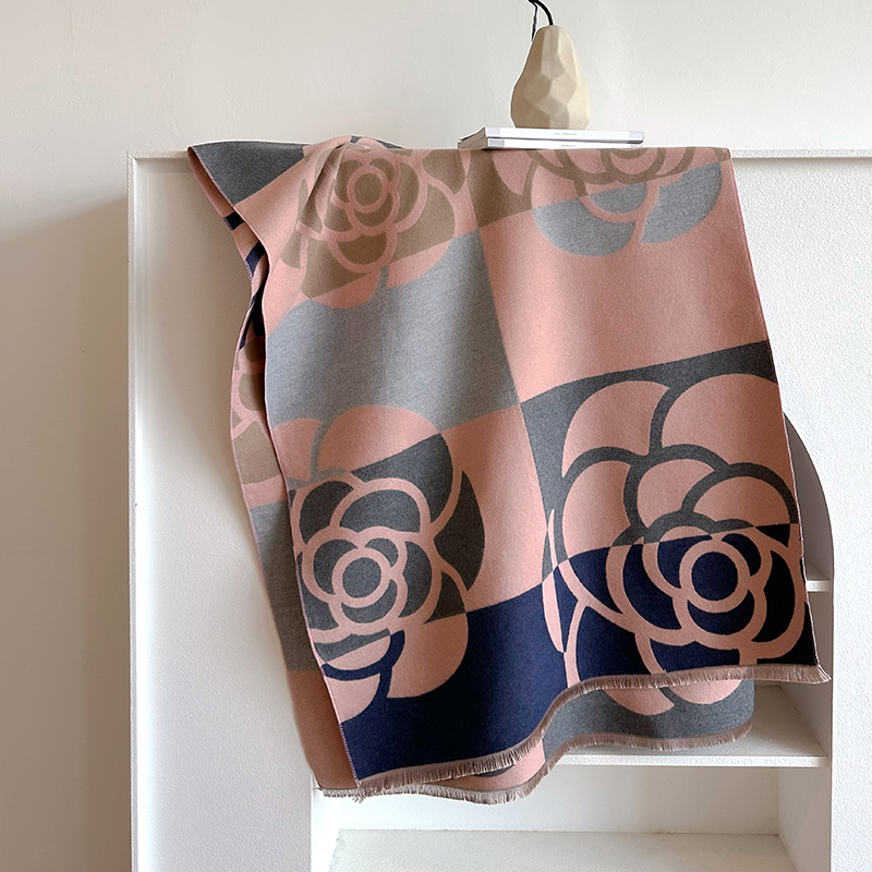 Winter Women's Scarf Luxury Design Double sided Cashmere Feel Scarf Warm Scarf Shawl