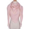 Fashionable Solid Color Scarf Triangular Shawl Women's Cashmere Winter Outdoor Warmth Headscarf Hijab Foulard
