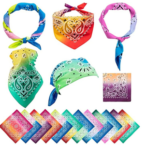 Cashew Flowers Hip Hop Printed Bandana Men Women Outdoor Headbands Band Wrist Wraps Amoeba Scarves Hair Accessory