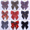 1 Pcs Fashion Elegant Women Bowties Striped Bow Ties Silk Tie Bow Tie Butterfly Neck Wear Collar Accessory To Dresses