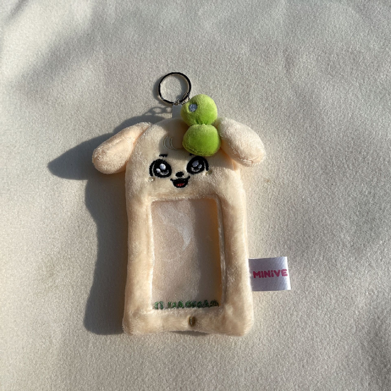 KPOP IVE MINIVE Bus Meal Card Plush Holder Student ID Certificate Protective Cover Wonyoung Yujin Liz Gaeul Rei Leeseo Fans Gift