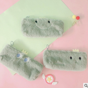 1 Pieces Kawaii Cute Dinosaur Plush Pouch Pencil Case Bag Key Chain Pendant Coin Purse Wallet Case Pouch Bag School Supplies