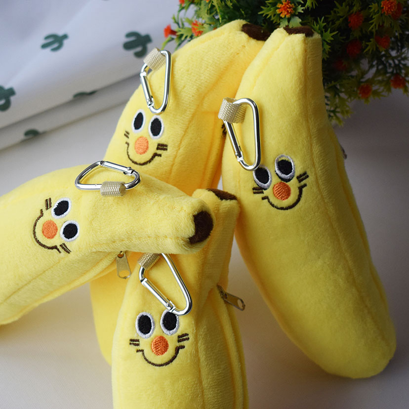 Kawaii Pencil Cases Banana Pencil Case Trousse Scolaire Plush Stationery Estuche Escolar School Accessories Cute School Supplies
