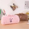 Cute Animal Pen Case Plush Pencil Pouch Stationery Bag Student Rabbit Pattern Pencil Pouch School Lovely Pouch Pencil Holder