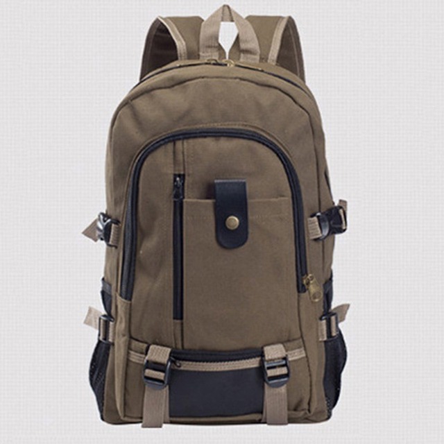 Travel Backpack Men Militari Mountaineering Bag Canvas Large Capacity Backpacks Outdoor Camping Computer