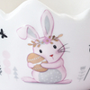 Easter Rabbit Ceramics Basket Cute Food Storage Container Kitchen Egg Candy Snacks Fruit Organizer Basket Household Decoration