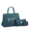 New Minimalist Retro Solid Color Single Shoulder Baozi Mother Three Piece Set Contrasting Color Women's Handbag Light Luxury Commuting Crossbody Bag
