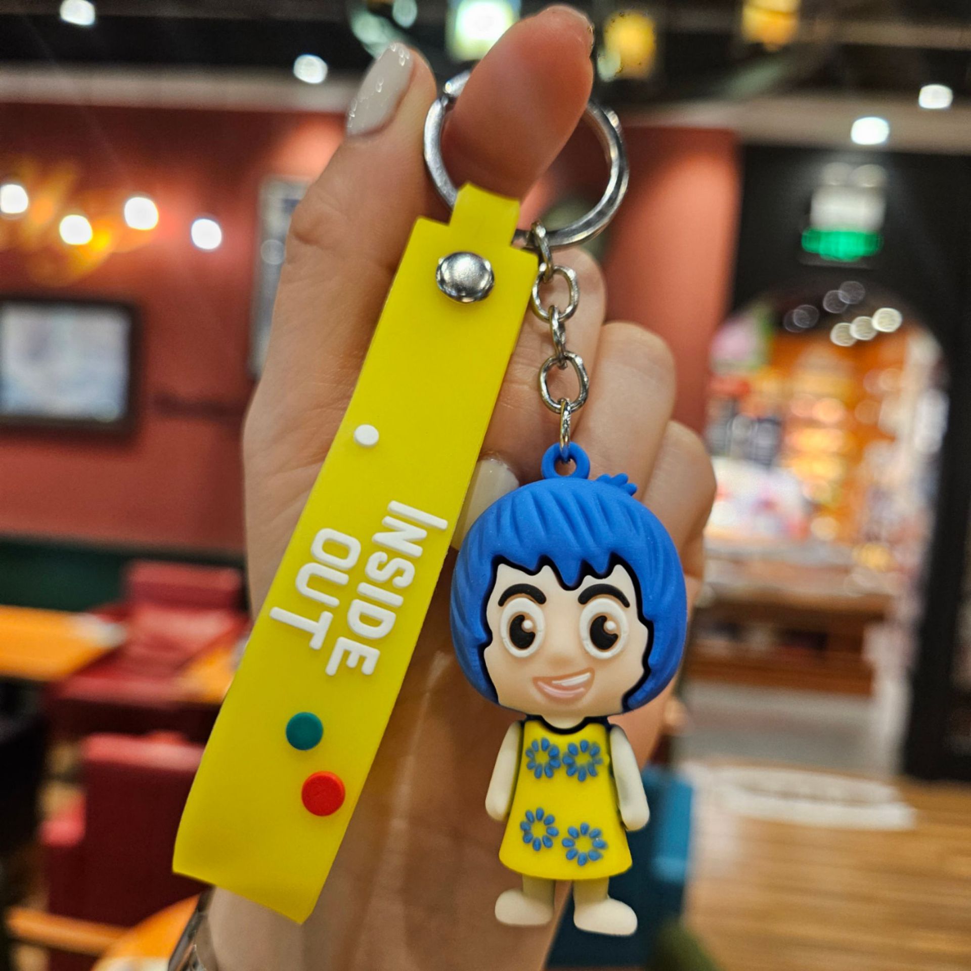 3D Cartoon Inside Out 2 Keychain Pendant Personality Creative Soft Glue Doll Cross-Border Sales Small Pendan