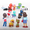 12pcs Paw Patrol Figures Pawed Canina Anime Cartoon PVC Model Doll Toys Car Canine Children Birthday Christmas Gift