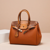 New Business Commuter Fashion Platinum Bag with Crocodile Pattern Splicing Handheld Single Shoulder Diagonal Cross Women's Bag