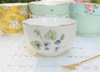 Ceramic Bowl 4.5 Inches Kitchen Tableware Flower Finished Afternoon Tea Chocolate Dessert Bowl Housewarming Wedding Gifts 350ML