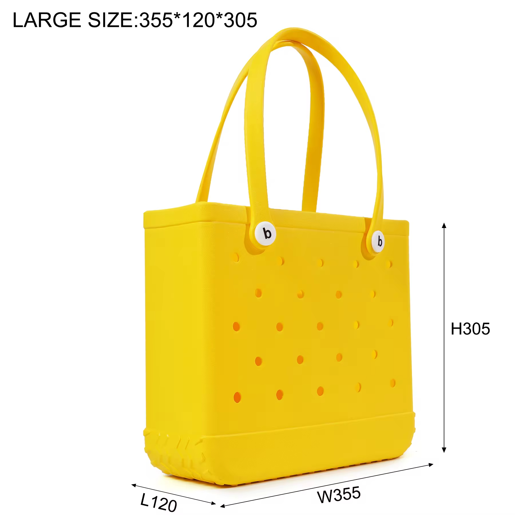 Beach Bag Summer Beach Basket Women Picnic Tote Bag Holes Waterproof Handbag Pouch Shopping Shoulder Bag