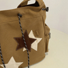 Star Canvas Messenger Bag Casual Street Travel Women And College Student Shoulder Messenger Ba