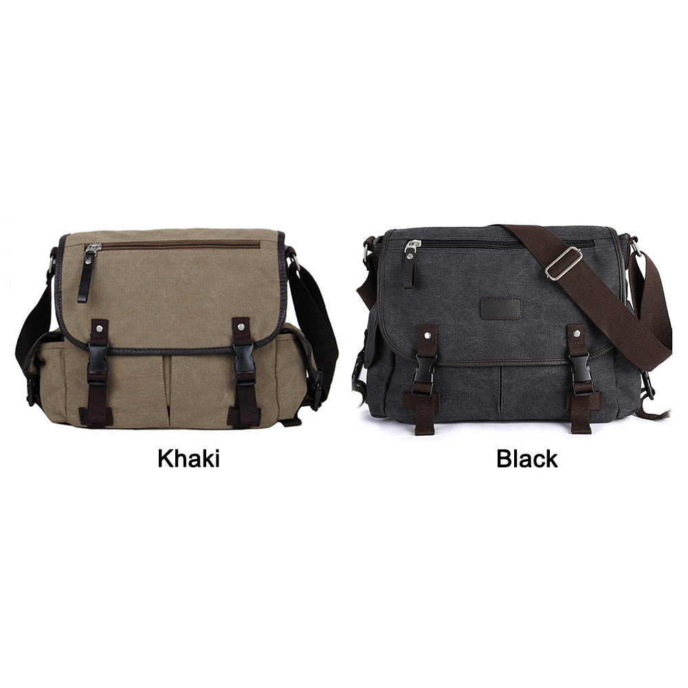 Vintage Canvas Men Messenger Bag Large Capacity Shoulder Bag For Men Europe Style Outdoor Shoulder Bag
