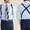 Men's Suspenders Adjustable Braces X Shape Elastic Clip Trousers Suspensorio Apparel Side Accessories Adult Crossover Strap W1Y0