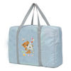Nylon Foldable Bear Letter Travel Bag WaterProof Large Capacity Tote Bag Travel Weekend Organizer Clothes Storage Women Handbags