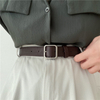 Korean Fashion Wild Belt Chic Students Casual Retro Simple Square Buckle Belt Trouser Belt Men And Women