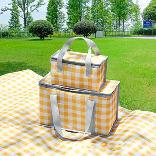 Picnic Thermal Insulated Bag for Food Beer Outdoor Thickened Aluminum Film Cooler Bags Camping Handbag Waterproof Lunch Box