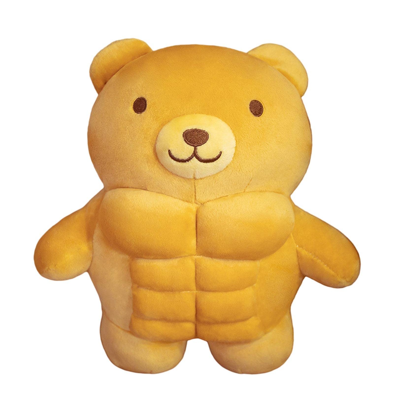 30cm Cute Muscle Bear Plush Toys Kawaii Brown Bear Plushies Dolls Teddy Bear Stuffed Animals Pillow Girls Kids Birthday Gifts