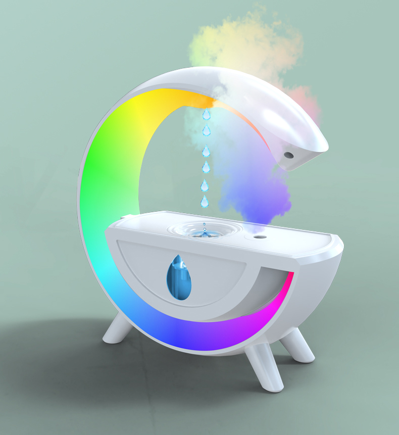 Customized Hot Selling 350ml 7 Colorful H2O Yoga Anti-Gravity Aroma Diffuser Humidifier