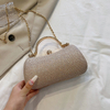 Chain Evening Bag Dinner Shoulder Bag for Women Handbag - Fashion Crossbody Bags Vintage Underarm Bag Satchel (Black)