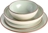 Classic Double Bowl Dinnerware Set, Service for 4 (16pcs), Mint