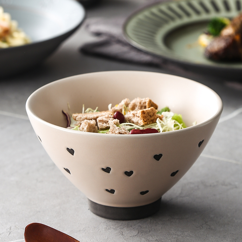 Eco Friendly Unique Design Japanese Style Vintage Round Ceramic Dinner Plates Sets Dinnerware Sets for Restaurant Home