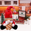 New Christmas White Bearded Faceless Doll Creative Design Elf Doll Rudolf Ornament