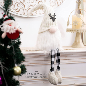 Christmas Decoration Elk Knitted Hat Plush Dwarf Christmas